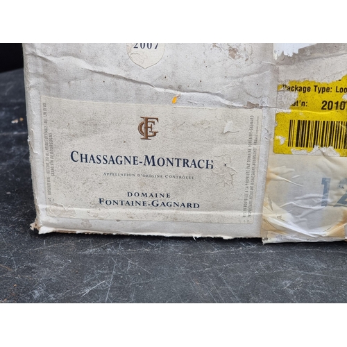 151 - A case of twelve 75cl bottles of Chassagne-Montrachet, Dom. Fontaine-Gagnard, 2007, in oc.... 