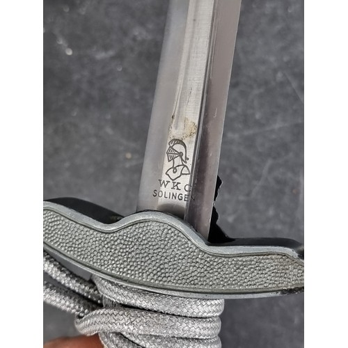 529 - A German Third Reich Luftwaffe Officers 2nd pattern dress dagger and sheath, by WKC, Solingen, with ... 