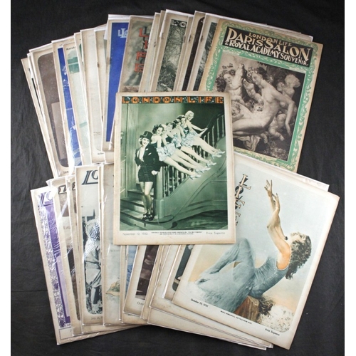 1 - LONDON LIFE: a collection of 64 issues, mostly 1931-33, a few duplicates noted, all in original prin... 