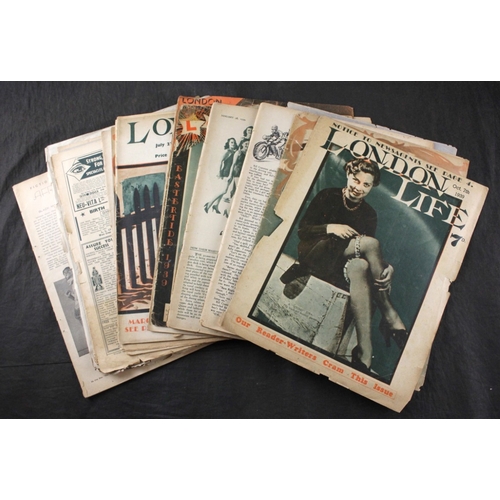 1 - LONDON LIFE: a collection of 64 issues, mostly 1931-33, a few duplicates noted, all in original prin... 