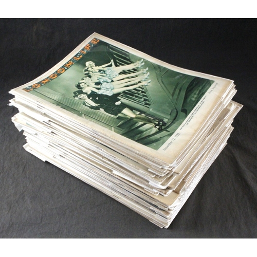 1 - LONDON LIFE: a collection of 64 issues, mostly 1931-33, a few duplicates noted, all in original prin... 