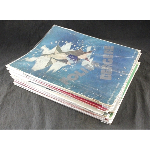 21 - FOLIES BERGERE: a group of 18 programmes, circa 1930s and later, various sizes and formats, g-vg. (1... 