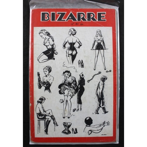 23 - BIZARRE: a collection of 16 issues, 1940s-50s, orig printed wrappers with some wear, old tape repair... 