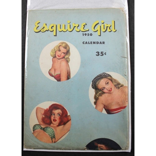 36 - PIN UP CALENDARS: a group of 24, mostly 1950s period, to include examples issued by Esquire: Studio ... 