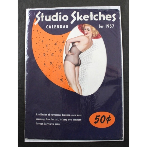 36 - PIN UP CALENDARS: a group of 24, mostly 1950s period, to include examples issued by Esquire: Studio ... 