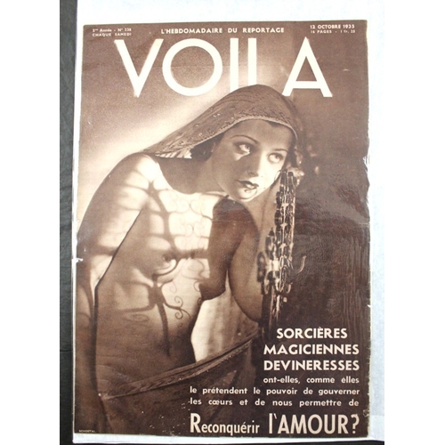 41 - VOILA: a collection of approx. 160 issues, 1930s period, large format magazines in orig. printed wra... 