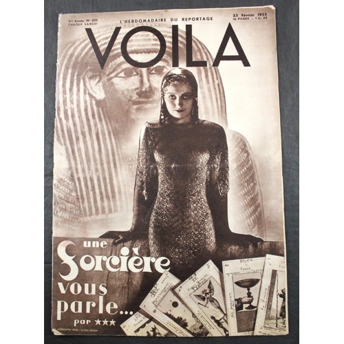 41 - VOILA: a collection of approx. 160 issues, 1930s period, large format magazines in orig. printed wra... 