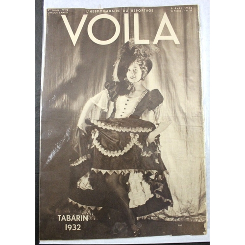 41 - VOILA: a collection of approx. 160 issues, 1930s period, large format magazines in orig. printed wra... 