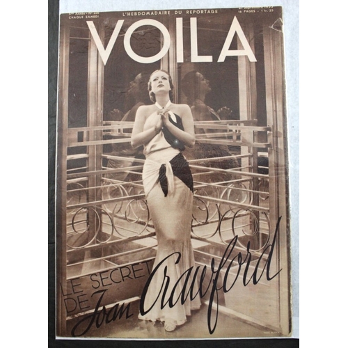 41 - VOILA: a collection of approx. 160 issues, 1930s period, large format magazines in orig. printed wra... 