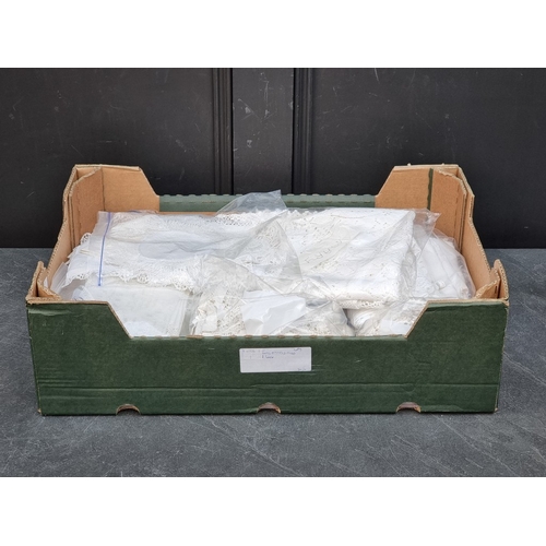 1282 - A small collection of lace and other similar whitework.