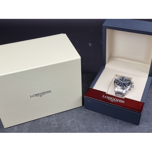 313 - A circa 2020 Longines 'Spirit' chronograph stainless steel automatic wristwatch, 42mm, Ref. L3.820.4... 
