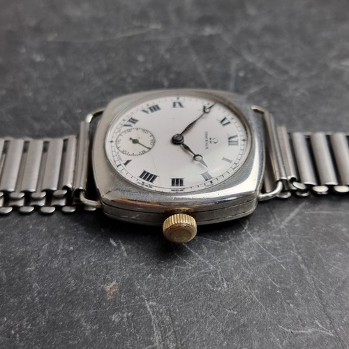 325 - A circa 1926 Omega sterling silver manual wind wristwatch, 30.5mm, Ref. 510701, Cal. 27.9 SBN, with ... 
