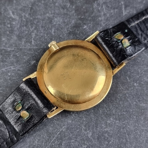 345 - A 1960s Favre Leuba 18ct gold manual wind wristwatch, 33mm x 7.1mm, Ref. 40377 625, having 'crosshai... 
