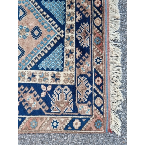 1190 - A Turkish Oushak rug, 208 x 126cm.