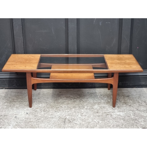 1074 - A mid-century G-Plan 'Fresco' teak coffee table, 137cm wide.As featured in Don Draper's office in th... 