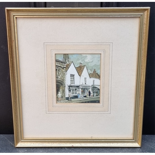 1208 - Peter Iden, ’South Street, Chichester’, signed and dated ’88, titled on label verso, watercolour, 9.... 