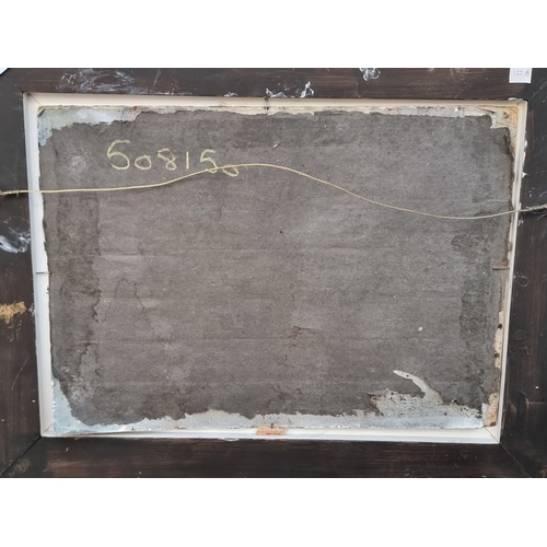 1218 - Impressionist School, a river landscape, unsigned, oil on board, 25 x 35cm.