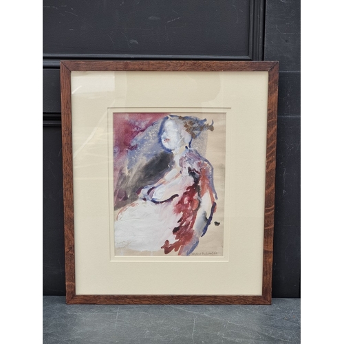 1219 - Clifford Fishwick, study of a seated female, signed and dated '62, watercolour, 30 x 23cm.... 