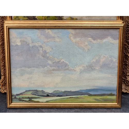 1236 - Philip W Cole, 'Hastings from Fairlight Down'; Waiting for the Tide, Hastings Harbour'; 'Sussex Down... 