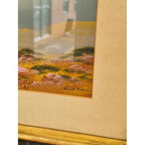 1237 - Frank Holme, moorland scenes, a pair, each signed, gouache, 24 x 36cm. (2)