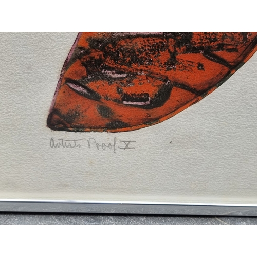 1242 - Raymond John Coutu, &lsquo;Red Monolith&rsquo;; 'Autumn Monolith', two artist's proof lithographs, e... 