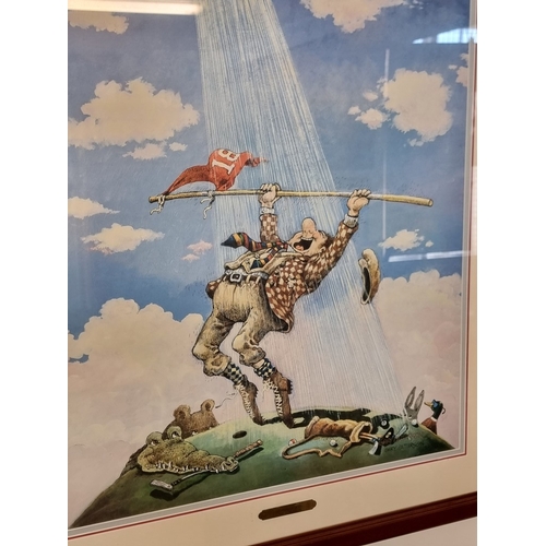 1251 - Gary Patterson, 'Long Shot'; 'Breaking Par', a pair of novelty golfing prints, each gilt signed, 60 ... 