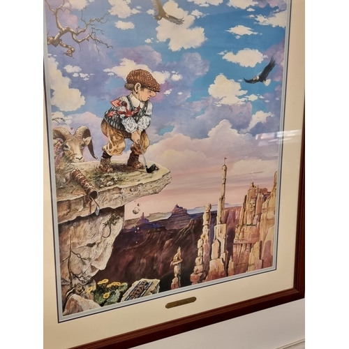 1251 - Gary Patterson, 'Long Shot'; 'Breaking Par', a pair of novelty golfing prints, each gilt signed, 60 ... 