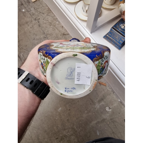 1284 - A mixed group of English and Continental ceramics, largest 28.5cm high. (9)