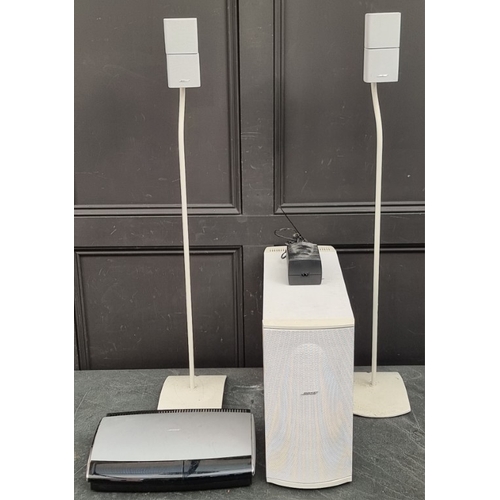 1316 - Hi-Fi: a Bose 'PS28 II' active subwoofer; together with a Bose 'AV18' media centre; and a pair of Bo... 