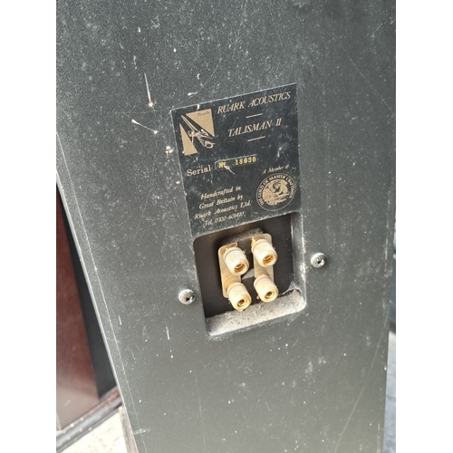 1318 - Hi-Fi: a pair of Ruark Acoustics 'Talisman II' floor standing passive speakers, Serial No.18630.... 