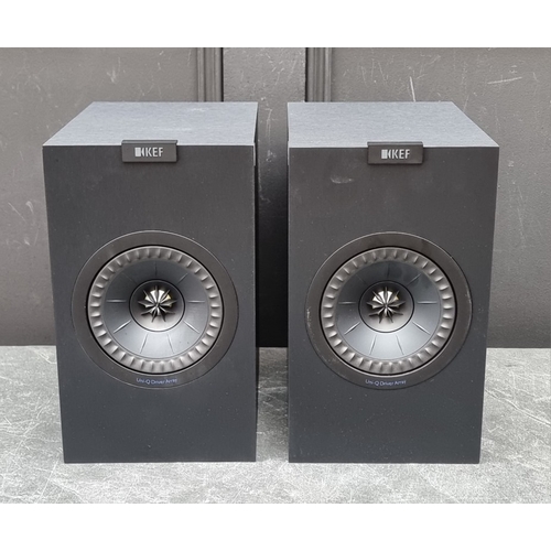 1320 - Hi-Fi: a pair of KEF 'Q150' passive bookshelf speakers, model No.SP3958, with wall mounting brackets... 