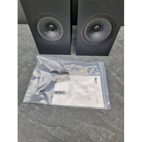 1320 - Hi-Fi: a pair of KEF 'Q150' passive bookshelf speakers, model No.SP3958, with wall mounting brackets... 