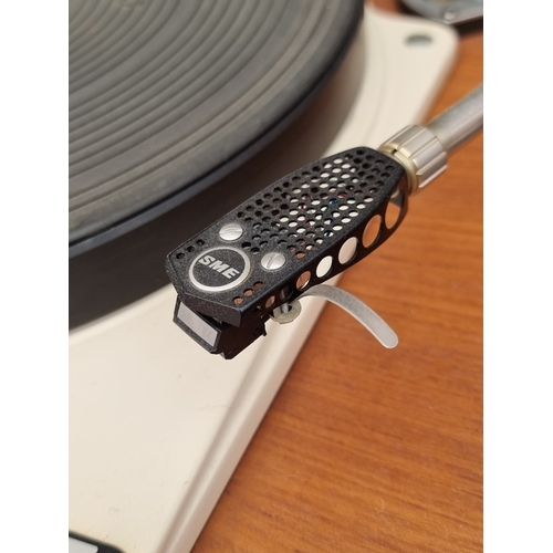 1321 - Hi-Fi: a Garrard 'Model 301' transcription turntable, with SME pick-up arm, boxed, and Shure 'Supert... 