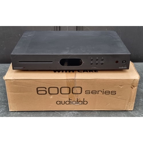 1322 - Hi-Fi:&nbsp;an Audiolab '6000CDT' dedicated CD transport, boxed with remote control and user instruc... 