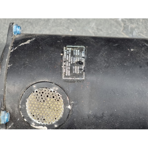 1338 - A vintage brass microscope; together with an artificial Horizon Mk.3C; and another cased instrument.... 