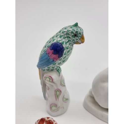 1364 - A group of Herend porcelain, largest 14cm high. (10)