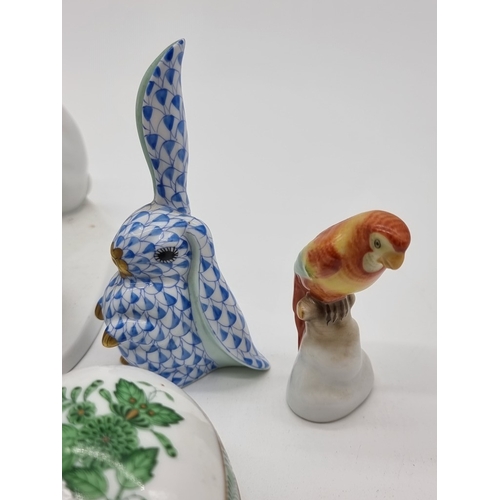 1364 - A group of Herend porcelain, largest 14cm high. (10)