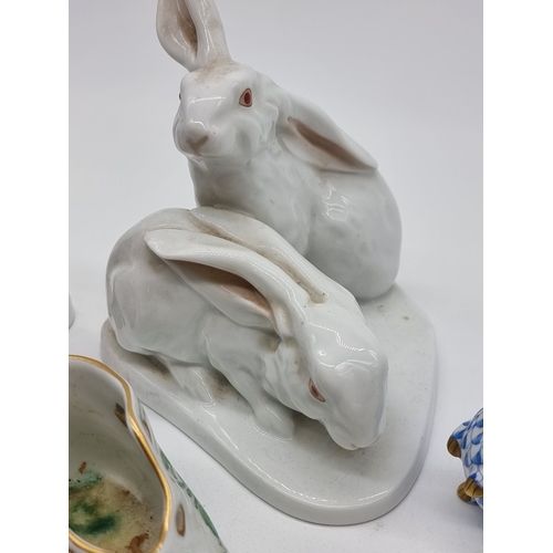 1364 - A group of Herend porcelain, largest 14cm high. (10)