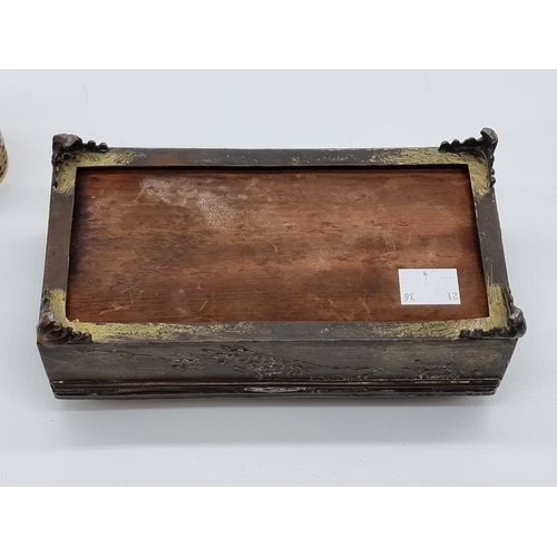 1382 - A small group of Oriental works of art, to include cloisonne enamel. (4)