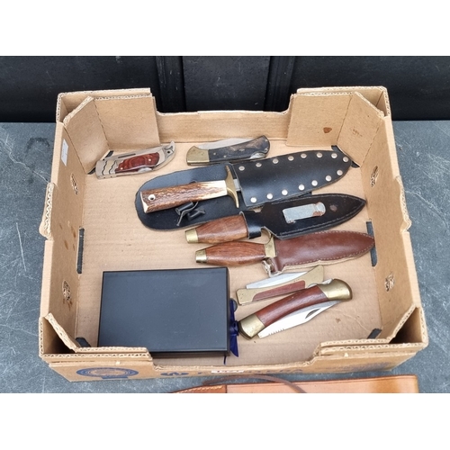 1421 - Eight various knives; together with two ice-picks. (10)