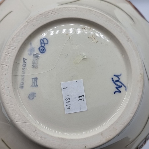 1444 - A Moorcroft 'Butterfly' pattern vase, by Sally Tuffin, 11.5cm high, boxed, (minor crazing).... 