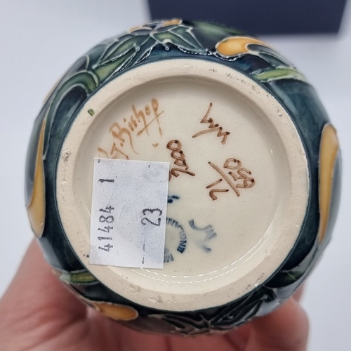 1449 - A Moorcroft 'Cornflower' pattern double gourd vase, by Rachel Bishop, signed, dated 2000 and numbere... 