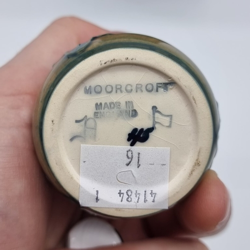 1451 - A Moorcroft ' Cluny' pattern vase, by Sally Tuffin, 13cm high, boxed.