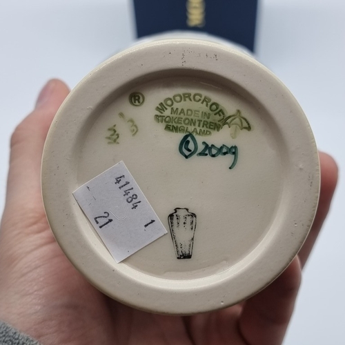 1455 - A Moorcroft 'Gaggle of Geese' pattern vase, 19.5cm high, boxed.