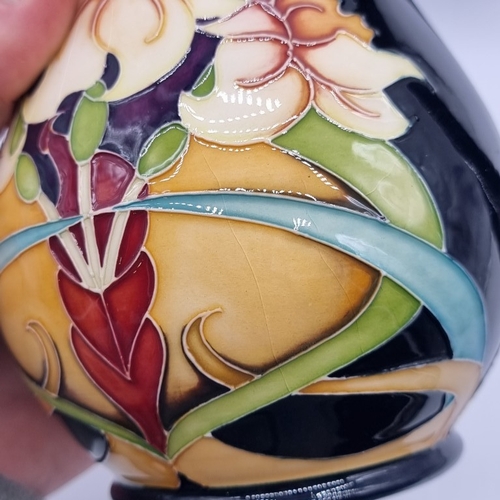 1466 - A Moorcroft 'Royal Gold' pattern pitcher, 14.5cm high, (some crazing), boxed.