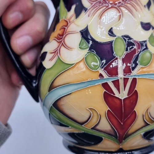 1466 - A Moorcroft 'Royal Gold' pattern pitcher, 14.5cm high, (some crazing), boxed.