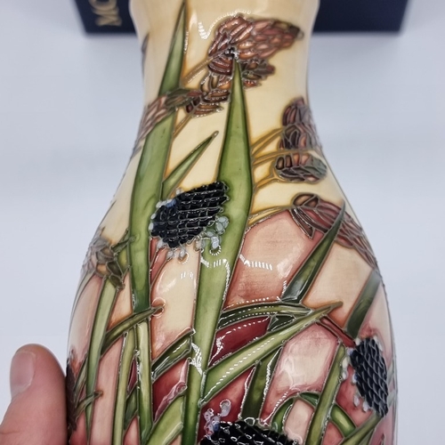 1470 - A Moorcroft 'Savannah' pattern vase, by Emmas Bossons, signed, dated 2001 and numbered 199/500, 25.5... 