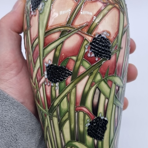 1470 - A Moorcroft 'Savannah' pattern vase, by Emmas Bossons, signed, dated 2001 and numbered 199/500, 25.5... 