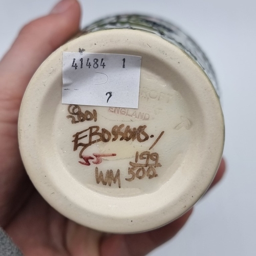 1470 - A Moorcroft 'Savannah' pattern vase, by Emmas Bossons, signed, dated 2001 and numbered 199/500, 25.5... 