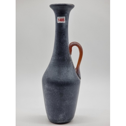 1485 - A large Murano 'Scavo' glass jug, 44cm high.